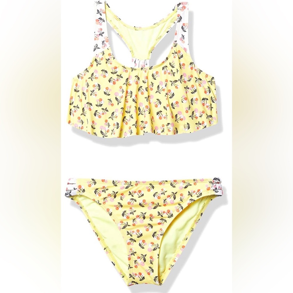 Hobie Girls' Flounce Bra & Hipster Size 12 Girls